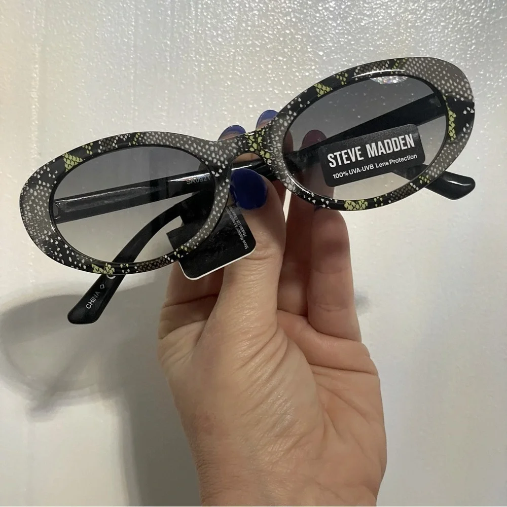 Steve Madden snakeskin cat eye Sunglasses